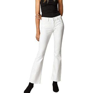 Mavi Gold Sydney High-rise Flare White Jeans
